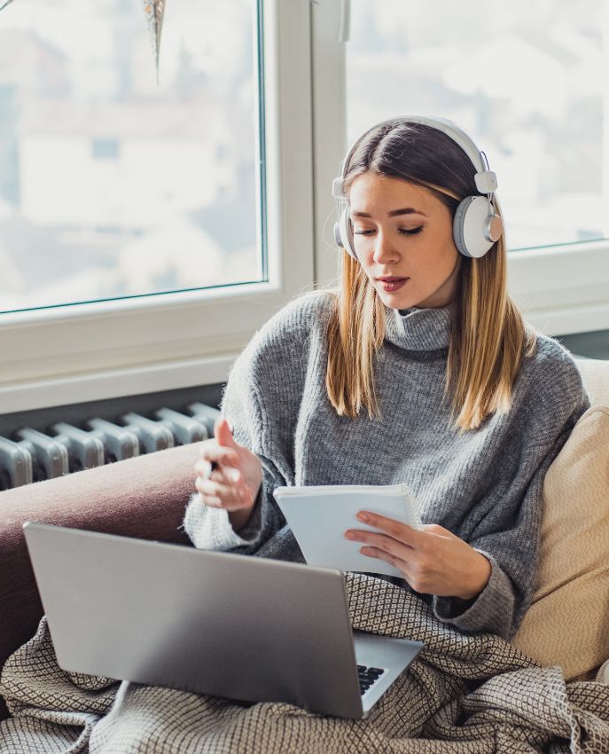 Girl Attending Online Texas Continuing Education Session